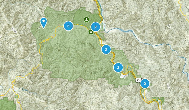 Myers Flat, California Map
