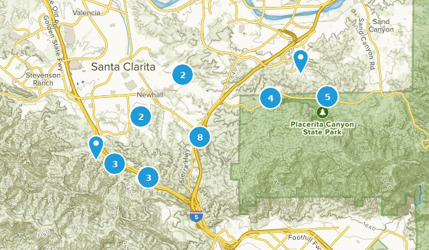 Newhall, Californie Map