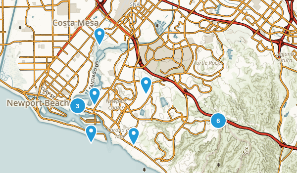 Newport Beach, California Map