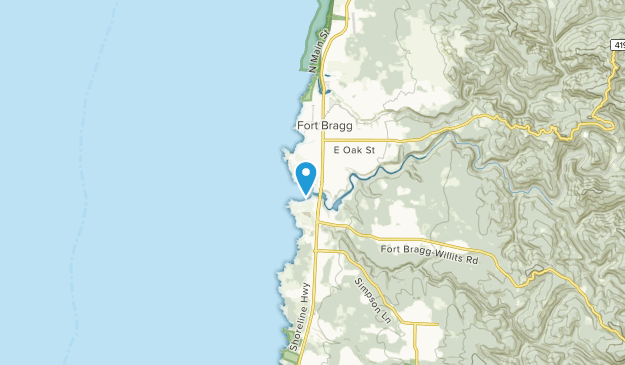 Noyo, California Map