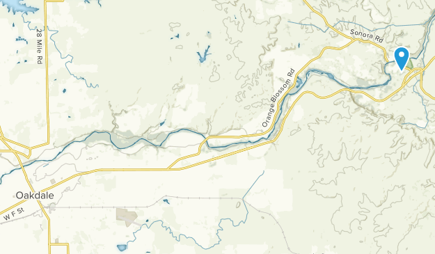 Oakdale, Californie Map