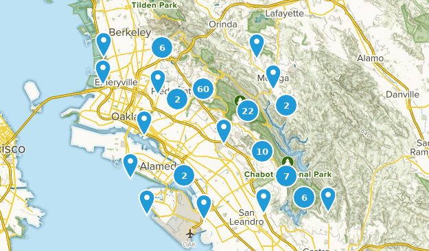 Oakland, Californie Map