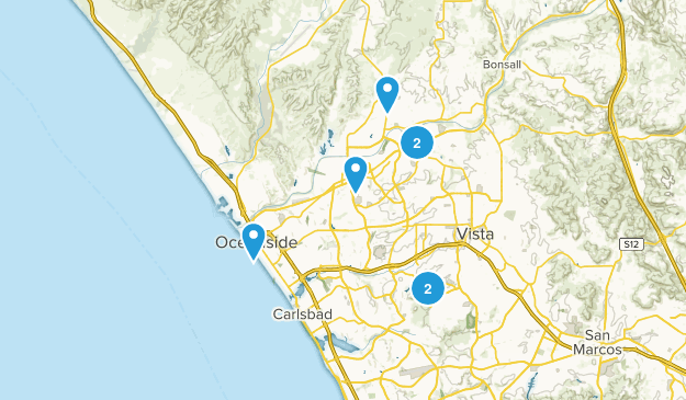 Oceanside, California Map