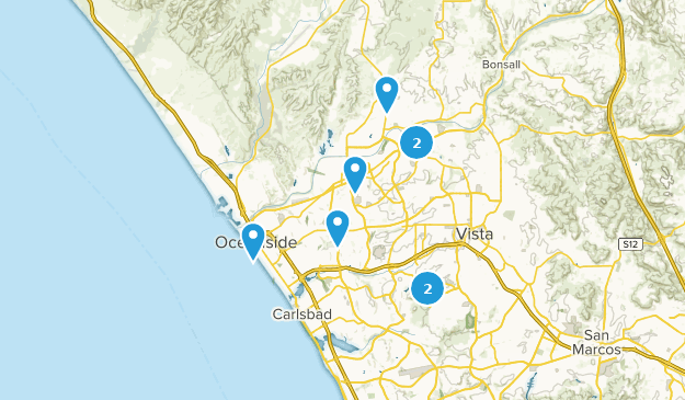 Oceanside, California Map