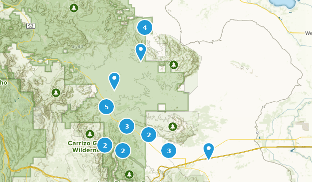 Ocotillo, California Map