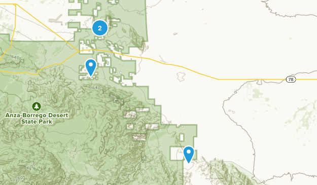 Ocotillo Wells, California Map
