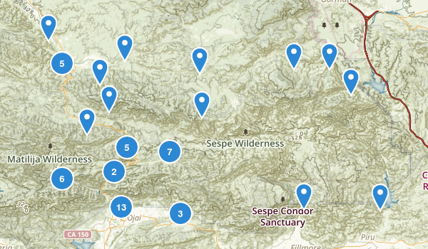 Ojai, California Map