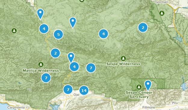 Ojai, California Map
