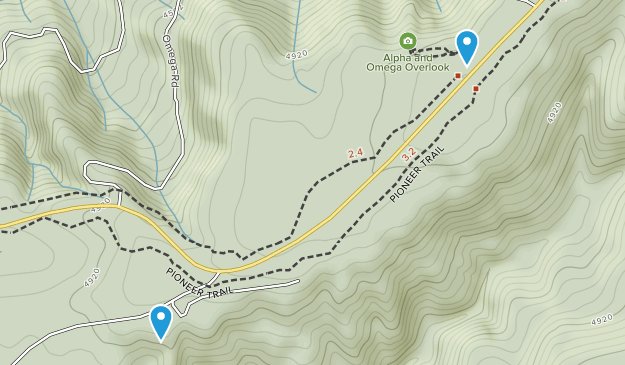 Omega, California Map