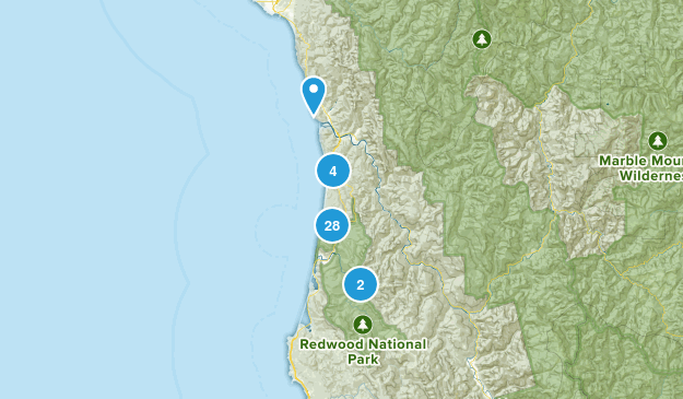 Orick, California Map