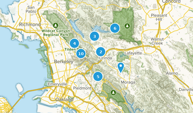 Orinda, Kalifornien Map