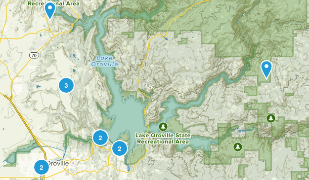 Oroville, Kalifornien Map