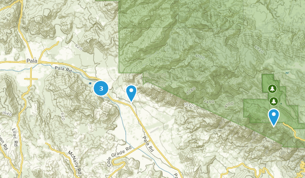Pala, Kalifornien Map