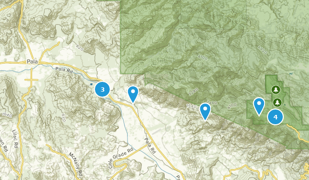 Pala, Californie Map