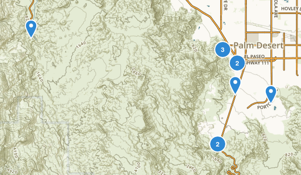 Palm Desert, California Map