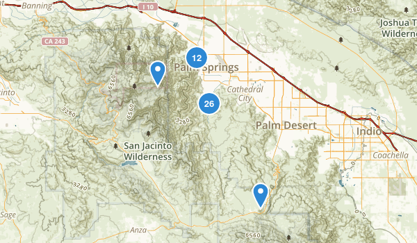 Palm Springs, California Map