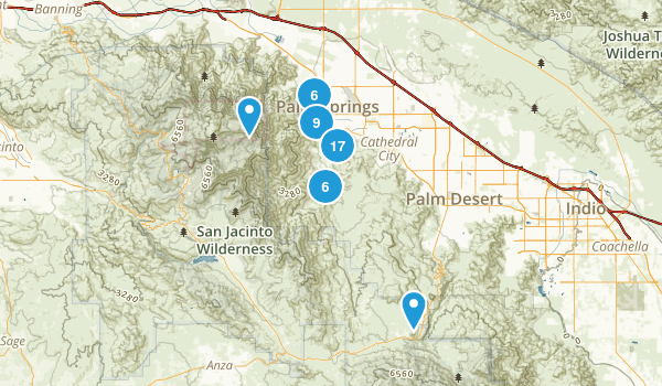 Palm Springs, California Map