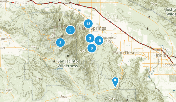 Palm Springs, California Map