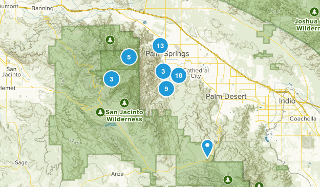 Palm Springs, California Map