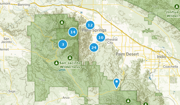 Palm Springs, California Map