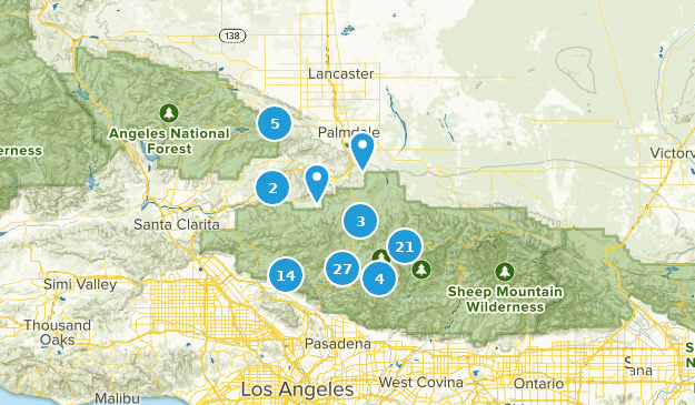 Palmdale, Californie Map