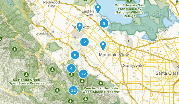 Palo Alto, Californie Map