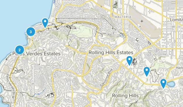 Palos Verdes Peninsula, California Map