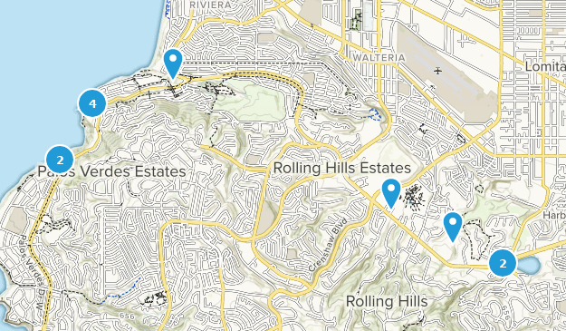 Palos Verdes Peninsula, California Map