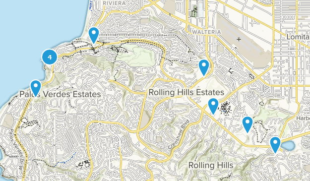 Péninsule de Palos Verdes, Californie Map