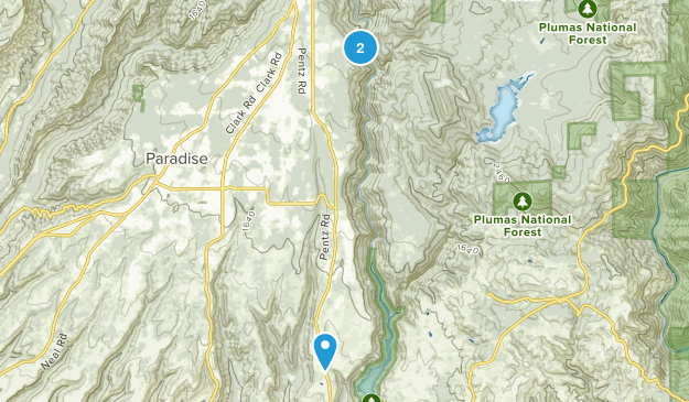 Paradise, California Map
