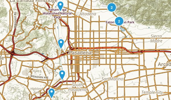 Pasadena, California Map