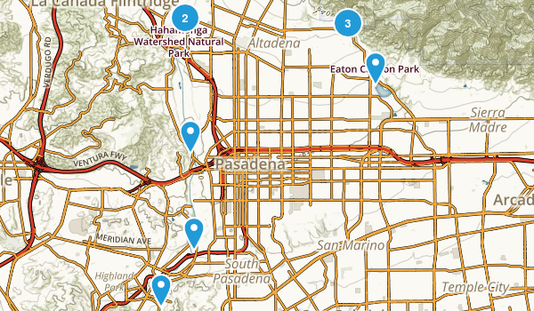 Pasadena, California Map