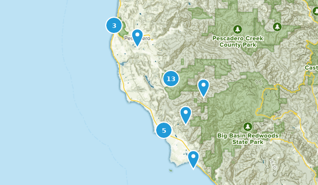Pescadero, Californie Map