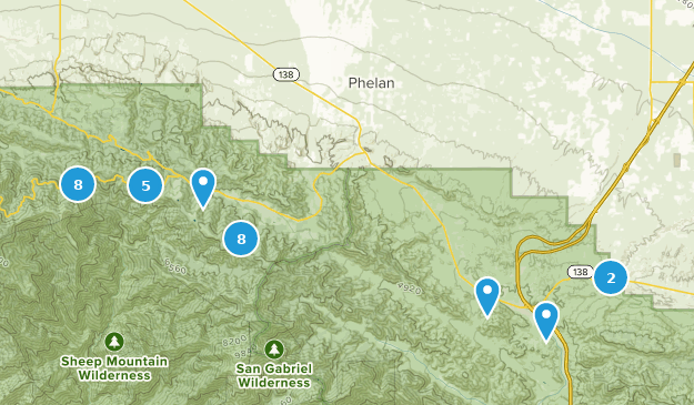 Phelan, Californie Map