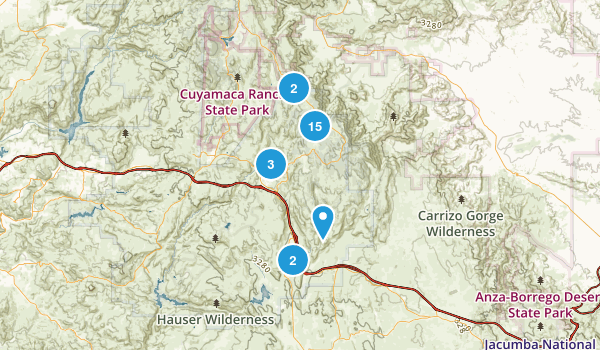 Pine Valley, California Map