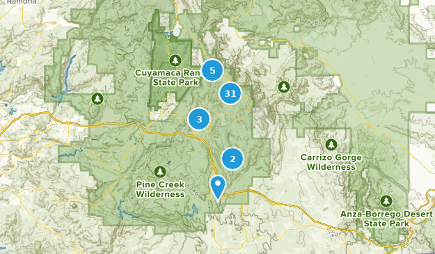 Pine Valley, Californie Map