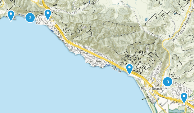 Pismo Beach, Kalifornien Map