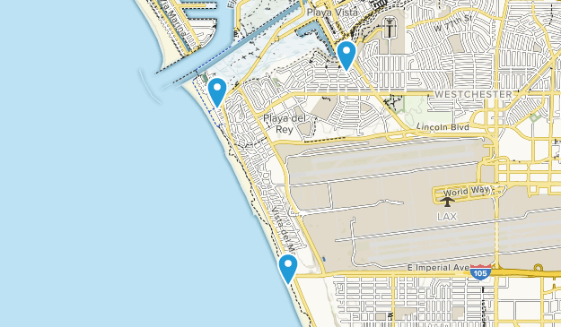 Playa Del Rey, Kalifornien Map