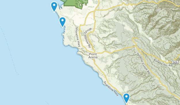 Point Arena, California Map