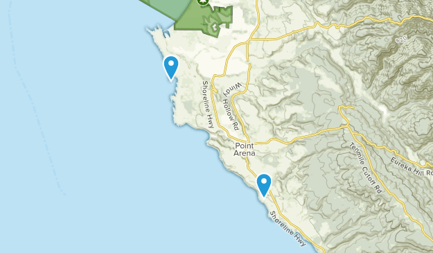Point Arena, California Map
