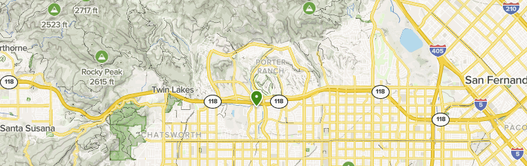 Map Of Porter Ranch Ca Best Trails In Porter Ranch | Alltrails