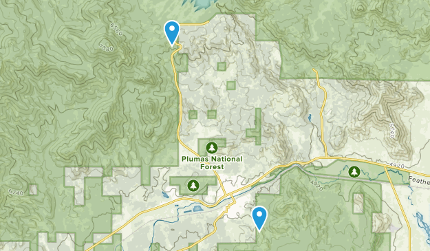 Portola, California Map
