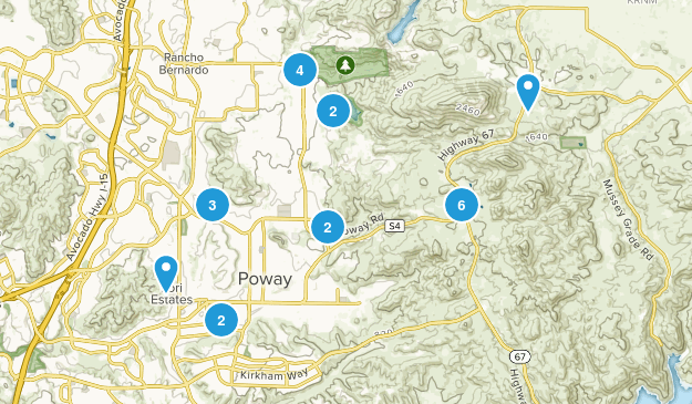 Poway, California Map