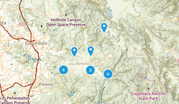 Ramona, California Map