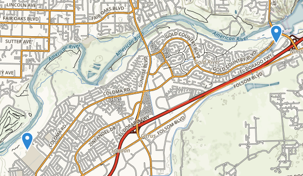 Rancho Cordova California Map