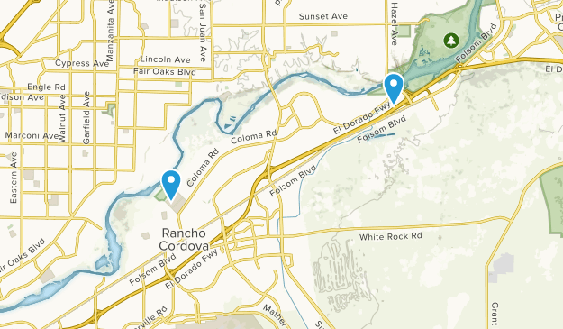 Rancho Cordova California Map