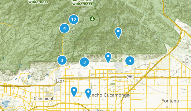 Rancho Cucamonga, Californie Map