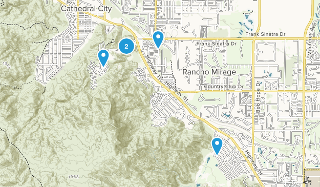 Rancho Mirage, California Map