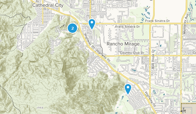 Rancho Mirage, California Map