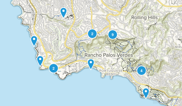 Rancho Palos Verdes, California Map